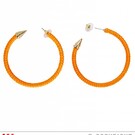 Nieuw2015-2016 Neon oranje oorbellen