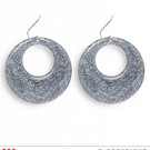Nieuw2015-2016 Zilveren glitter oorringen