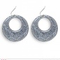 Nieuw2015-2016 Oorbellen met glitters in zilver