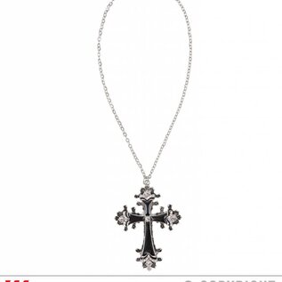 Nieuw2015-2016 Zwarte halsketting met strass steentjes