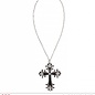 Nieuw2015-2016 Zwarte halsketting met strass steentjes