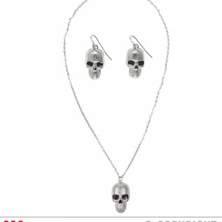 Halloween Halloween sieradenset schedel