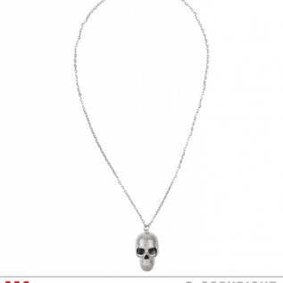 Nieuw2015-2016 Halloween ketting schedel in zilver