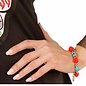 Nieuw2015-2016 Leuke armband schedels met rode rozen