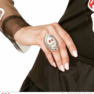 Halloween Halloween ring in zilver