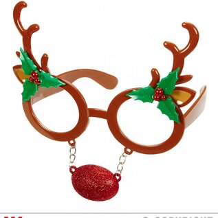 Nieuw2015-2016 Feestbril rendier voor kerst