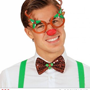 Nieuw2015-2016 Feestbril rendier voor kerst