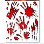 Halloween Raamstickers bloederige handen