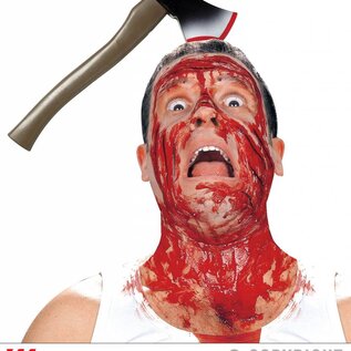 Halloween Haarband hakbijl door hoofd