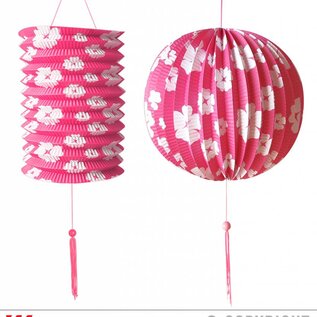 Nieuw2015-2016 Roze lampionnen set van 2 stuks