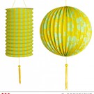 Nieuw2015-2016 Decoratie lampionnen geel