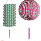 Nieuw2015-2016 Lampionnenset roze/groen