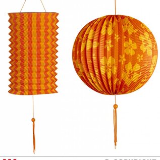 Nieuw2015-2016 Oranje met gele lampionnen set