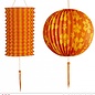 Nieuw2015-2016 Oranje met gele lampionnen set