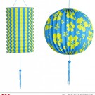 Nieuw2015-2016 Lampionnn set blauw met geel