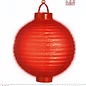 Nieuw2015-2016 Decoratieve lampion met ledverlichting rood