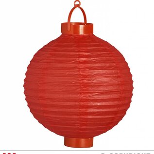 Nieuw2015-2016 Decoratieve lampion met ledverlichting rood