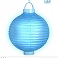 Nieuw2015-2016 Lampion decoratie met led verlichting azuur blauw