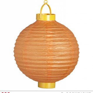 Nieuw2015-2016 Oranje led lampion met echte ledverlichting