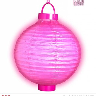 Nieuw2015-2016 Led lampion roze 30cm