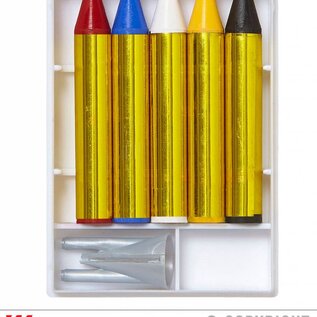 Nieuw2015-2016 Set met 5 make-up sticks met puntenslijper