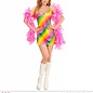 Nieuw2015-2016 Multi kleuren regenboog jurkje