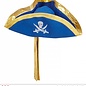 Nieuw2015-2016 Luxe tricorn piraat in blauw
