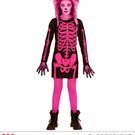 Halloween Roze skeletjurk voor kinderen