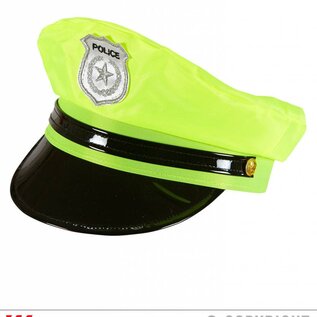 Nieuw2015-2016 Politiepet in neon geel