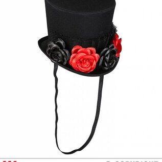 Nieuw2015-2016 Luxe mini hoge hoed met roosjes