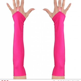 Nieuw2015-2016 vingerloze handschoenen neon roze