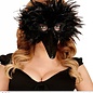 Nieuw2015-2016 Zwart vogelmasker met snavel en veren