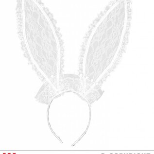 Nieuw2015-2016 Bunny oren met wit kant