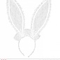 Nieuw2015-2016 Bunny oren met wit kant