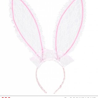 Nieuw2015-2016 Bunny oren met roze kant