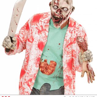 Halloween Madhouse zombiemasker voor Halloween