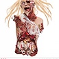 Halloween Enge zombie vrouw als Halloween decoratie