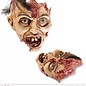 Halloween Decoratieve schedel met haar 26cm