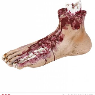 Halloween Voet bebloed van mens 25cm