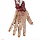Halloween Afgehakte hand van een mens