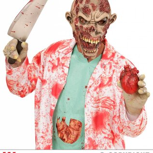 Halloween Masker van een zombie slager