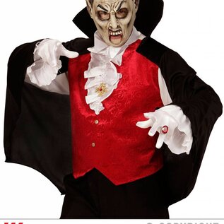 Halloween Griezelig vampier masker open mond