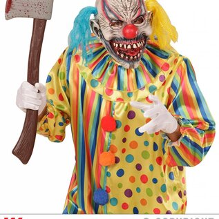 Halloween Clownsmasker killer man met haar