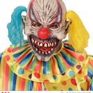 Halloween Killerclown masker met haar
