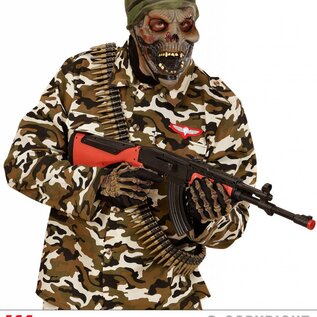 Halloween Zombiemasker soldaat