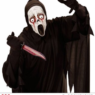 Halloween Masker geest met bloedende ogen
