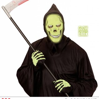 Halloween Masker magere hein oplichtend in het donker groen