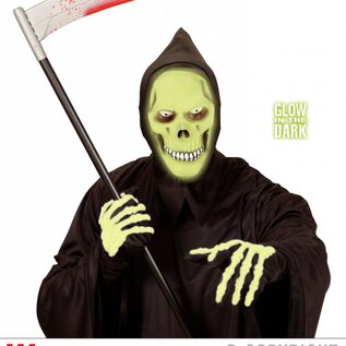 Halloween Masker magere hein oplichtend in het donker groen