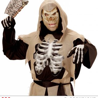 Halloween Grim reaper masker zonder kin