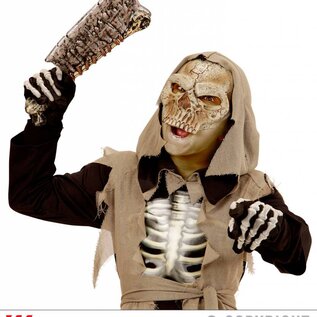 Halloween Grimreaper masker kind zonder kin